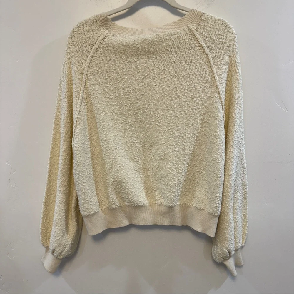 FREE PEOPLE Found My Friend Pullover Sweater Cream
